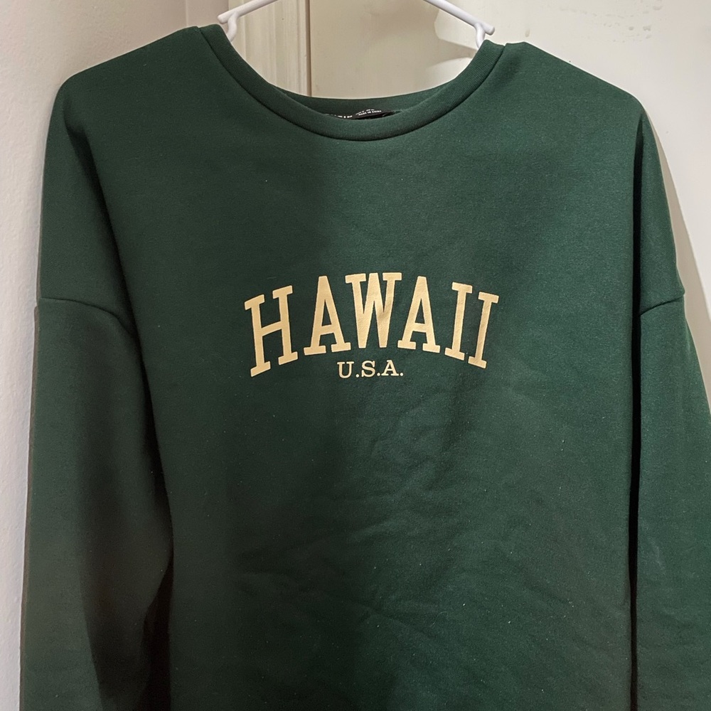 SHEIN Oversized Hawaii Crewneck Sweatshirt